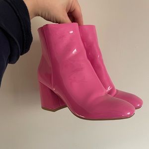 SheIn Pink heeled booties